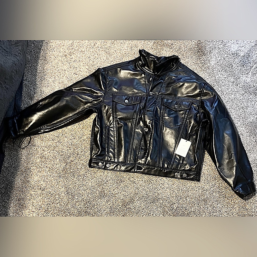 Agolde real leather jacket size xl (W)